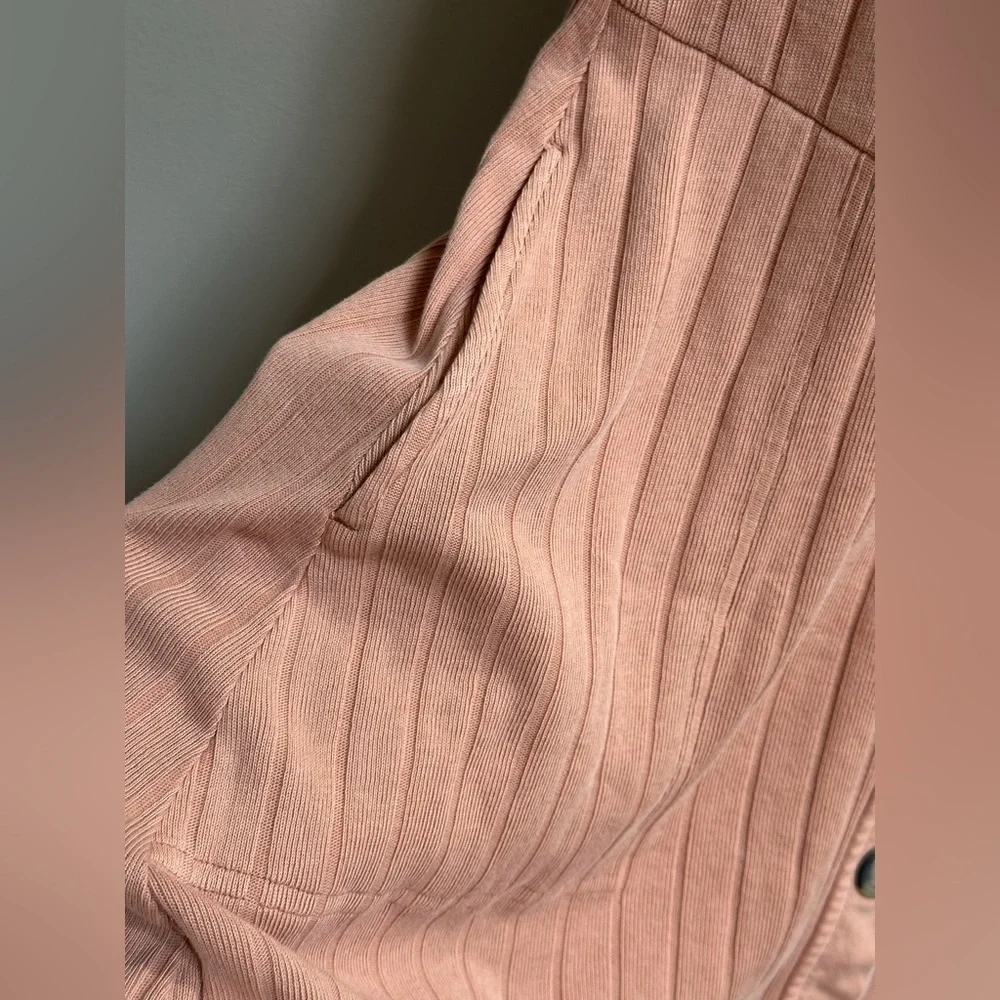 NEW Free People Beach New Afternoon Ribbed 100% Cotton Mini Dress Rose Women’s S